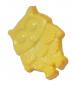 Preview: Kids button as owls made of plastic in yellow 17 mm 0,67 inch